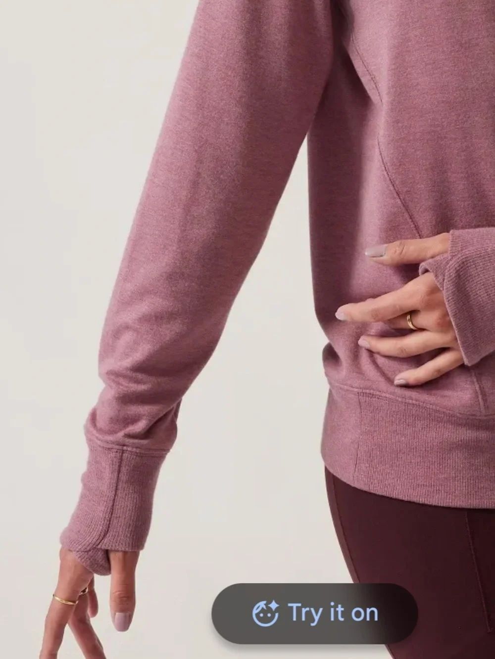 Athleta studio barre sweatshirt - Picture 4 of 8